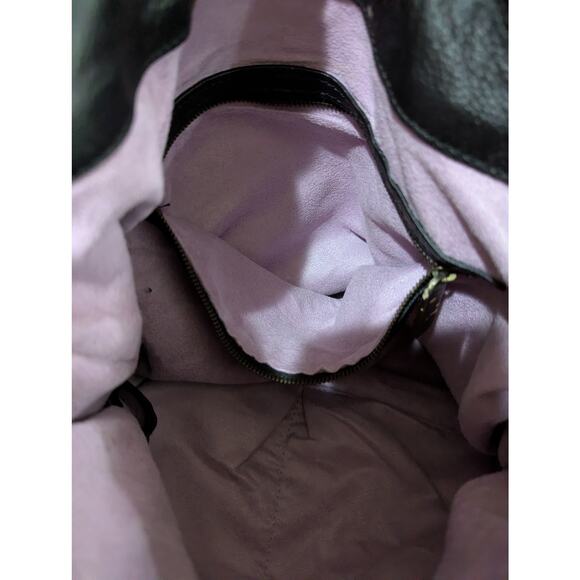 Kooba Leather Black Shoulder Bag with Gold hardware - Picture 14 of 16